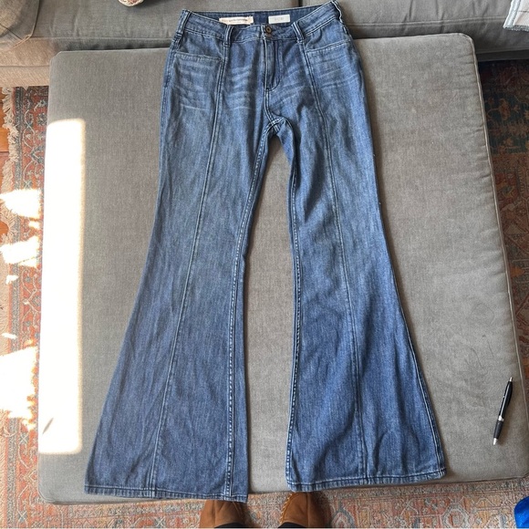 Pilcro and the Letterpress Blue Flare Jeans - Picture 5 of 7